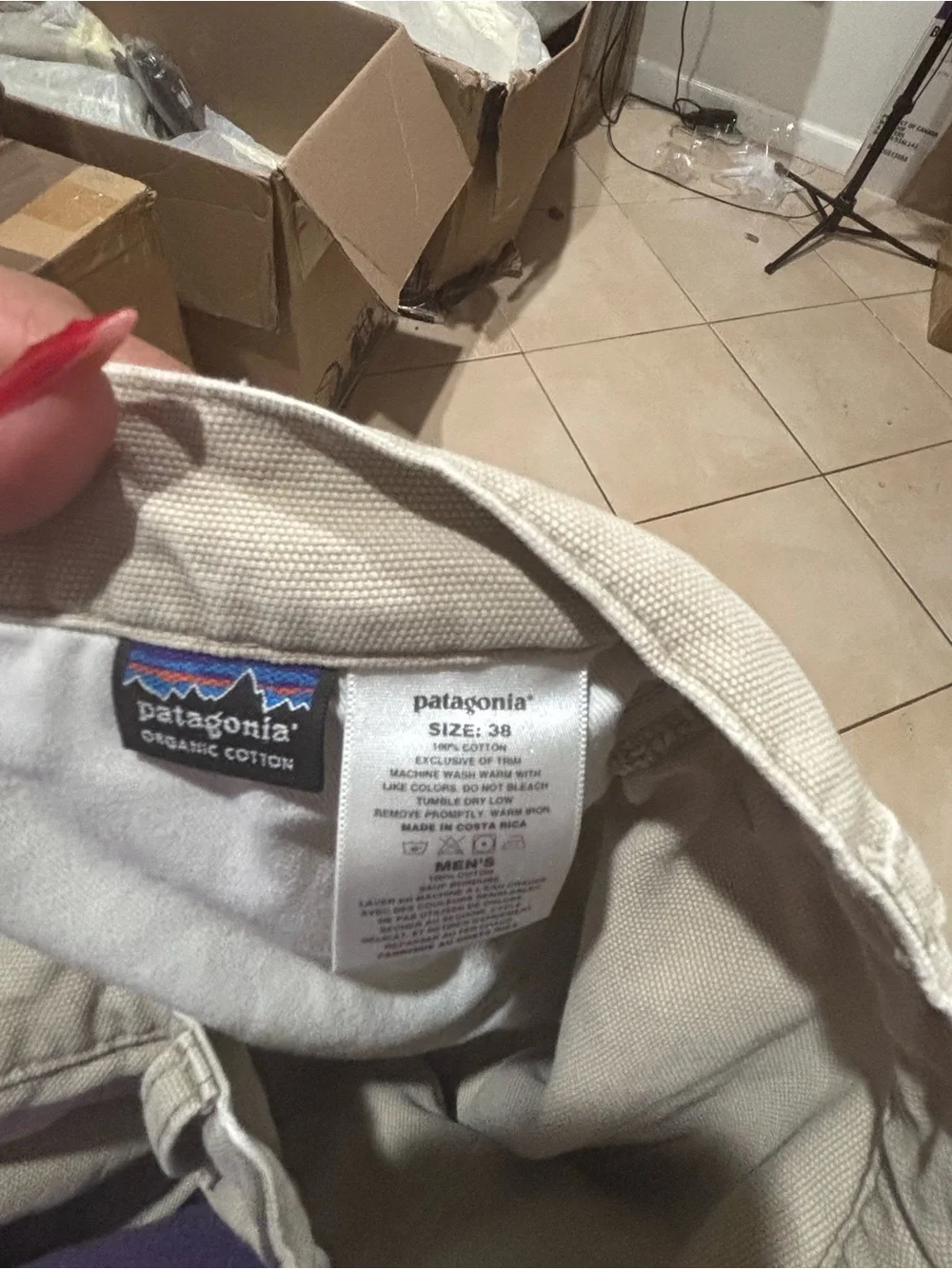 Patagonia Men's Khaki Flat-Front Shorts